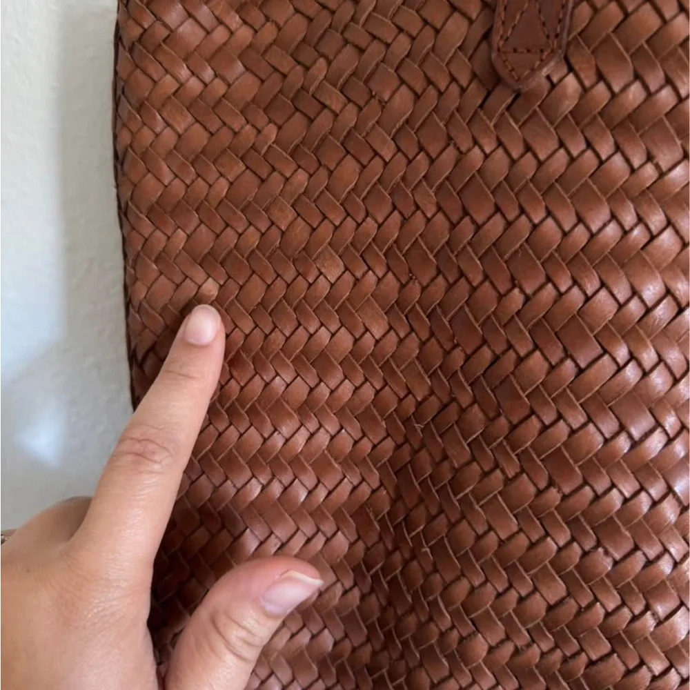 Madewell Woven Leather Transport Tote - Picture 4 of 10